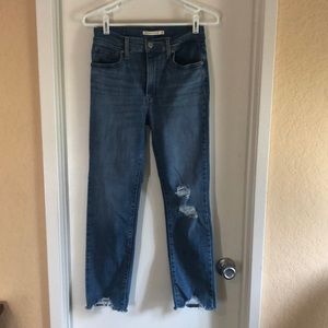 Levi's 724 High Rise Straight Crop